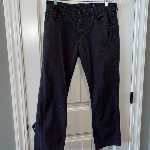 ADRIANO Goldschmied The Graduate tailored leg soft Jean pants dark gray 36x32 - Picture 1 of 17